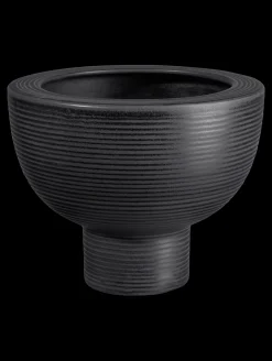 übertopf auf fuß, black