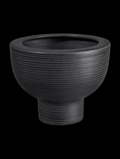 übertopf auf fuß, black