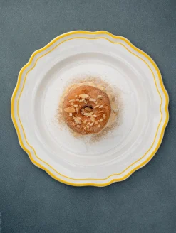 dessertteller mit fahne