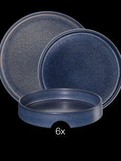 dinner set form'art carbon 18-teilig