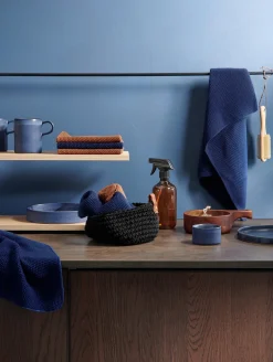 2er set baumwolltuch gestrickt, ginger