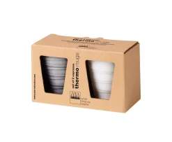 2er set thermoespressobecher, twisted