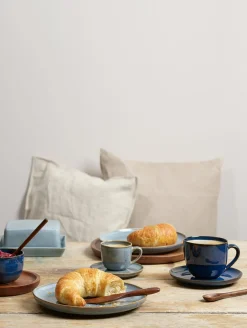 espressotasse mit unterteller, midnight blue