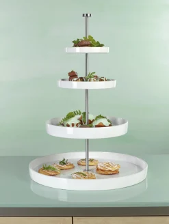 etagere, 4 stufig, weiß