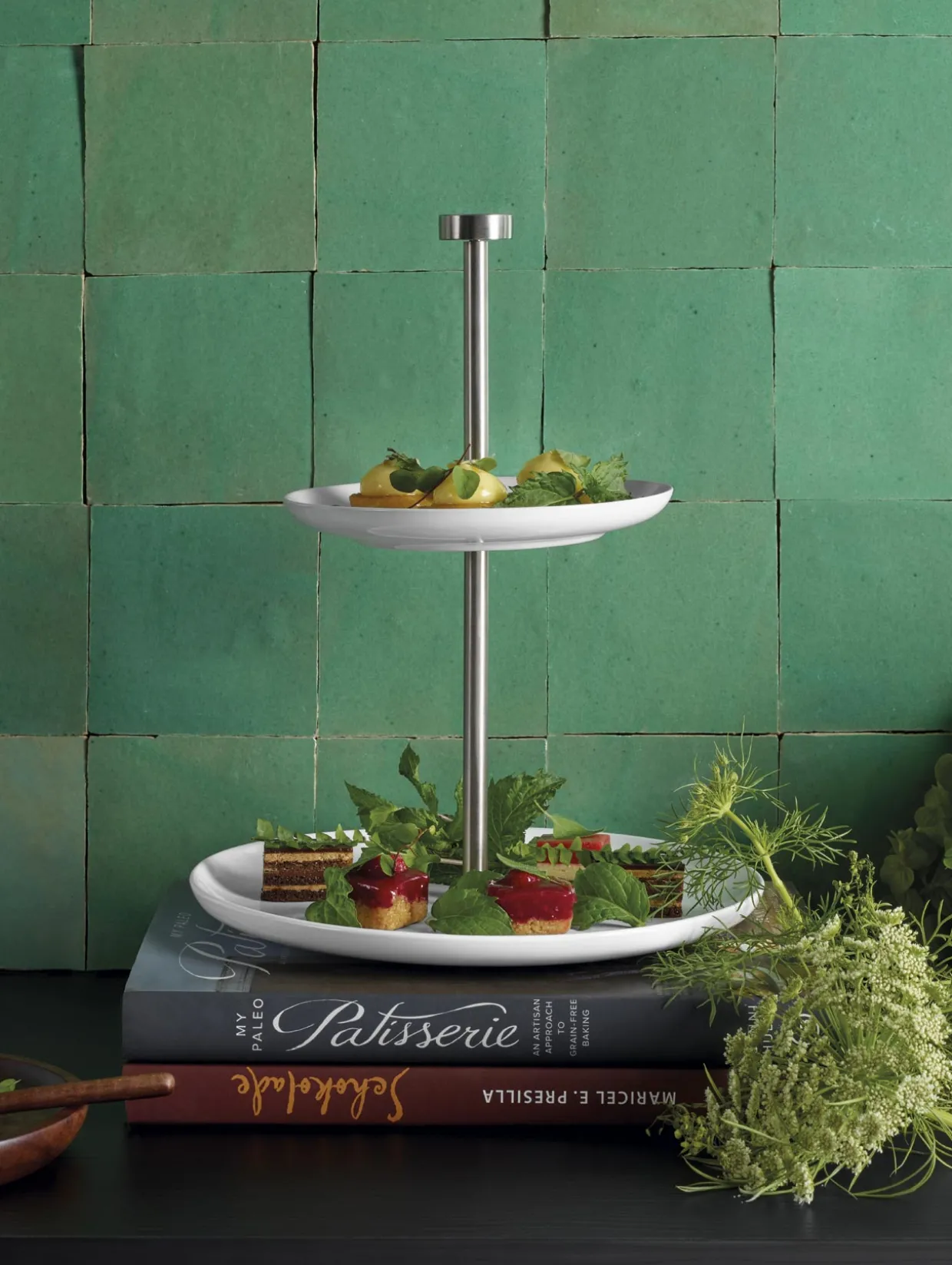 etagere 2-stufig, flach