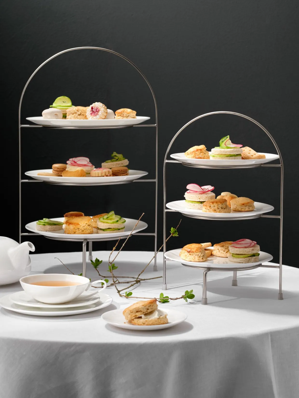 etagere 3-stufig, für dessertteller