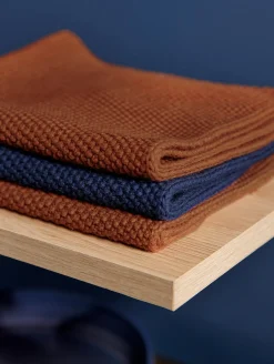 geschirrtuch gestrickt, deep blue