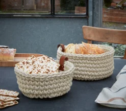 häkelkorb, ecru, s