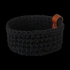 häkelkorb, schwarz, m