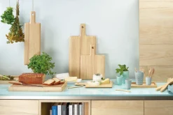 holztablett rechteckig, natur