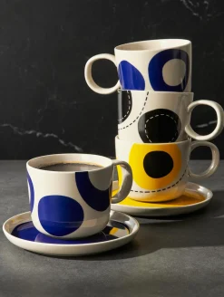 kaffeetasse mit unterteller, artiste