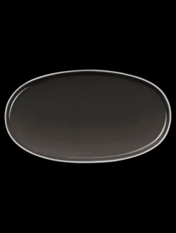 platte, oval, caviar