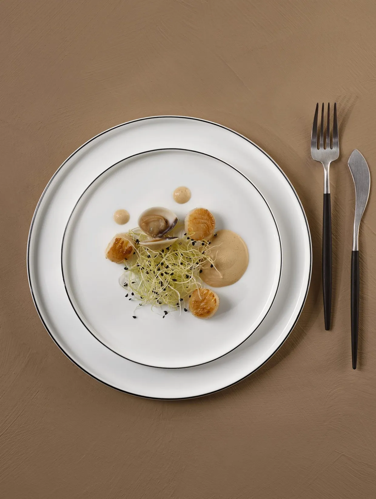 platzteller, ligne noire