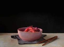 poké bowl, litchi