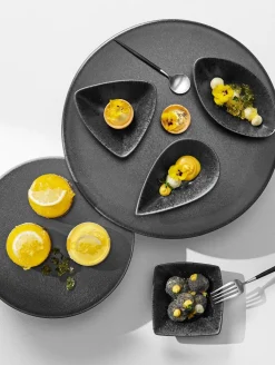 schälchen dreieckig, black iron