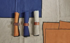 serviette, deep blue