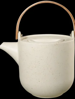 teekanne mit holzgriff, sencha