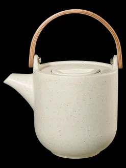 teekanne mit holzgriff, sencha