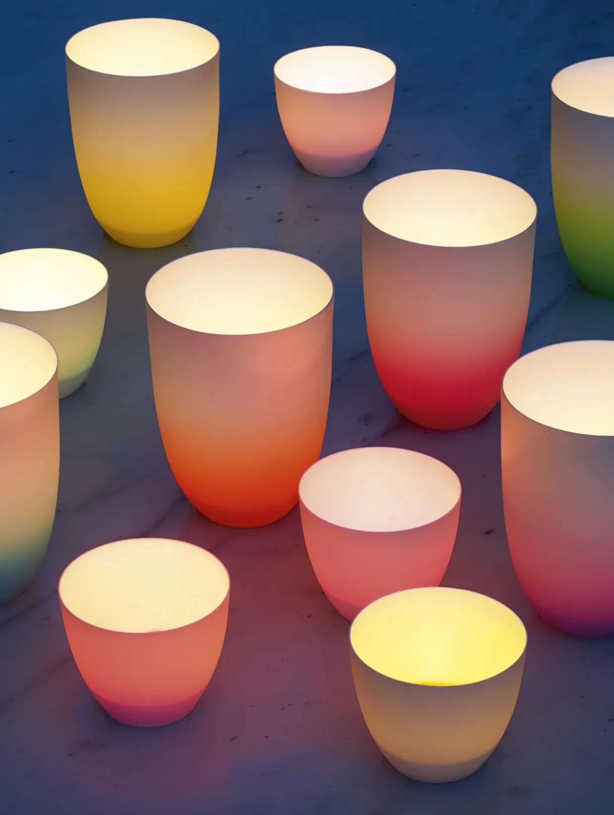 vase/windlicht, aqua