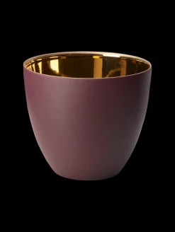 windlicht brombeer/gold