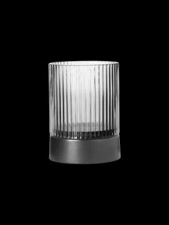 windlicht mit porzellanfuß, clear