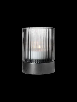 windlicht mit porzellanfuß, clear